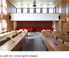 La salle du conseil aprs travaux